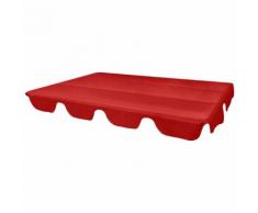 vidaXL Ersatzdach für Gartenschaukel Rot 226x186 cm