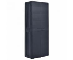 vidaXL Gartenschrank 65 x 38 x 171 cm Kunststoff