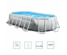 Intex Prism Frame Swimmingpool-Set Oval 503 x 274 x 122 cm 26796GN