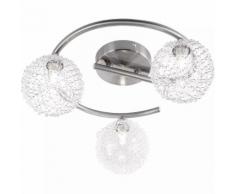 GLOBO Strahler mit 3 Lampen ENIGMA Nickel Matt 56620-3