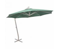 vidaXL Sonnenschirm Ampelschirm 350 cm Grün Aluminiummast