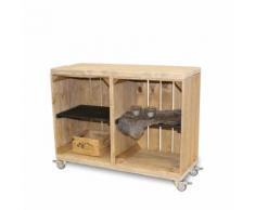 stylingathome Schrank aus Obstkisten alt mit einem schwarzen
