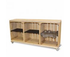stylingathome Schrank aus Obstkisten alt mit einem schwarzen