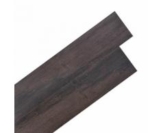vidaXL PVC Laminat Dielen Selbstklebend 5,02 m² 2 mm Dunkelbraun