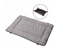 vidaXL Hundebett Grau 65x80 cm