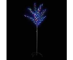 vidaXL LED-Baum mit flackernden mehrfarbigen Lichtern 180cm