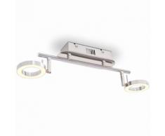 vidaXL LED-Deckenleuchte Wandleuchte mit 2 Lampen Warmweiß