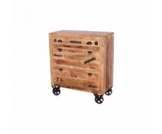 JustYou24 JUSTyou Simple Schuhschrank Mangoholz