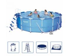 Bestway Stahl Pro Schwimmbad Set Stahlrahmen Rund 457x122 cm 56438