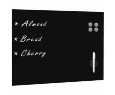 vidaXL Magnettafel Wandmontage Glas 80 x 60 cm