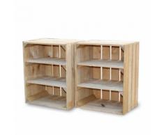 stylingathome Obstkisten alt mit 2 alten Regalbretter 2er set