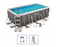 Bestway Power Steel Swimmingpool-Set Rechteckig 412×201×122 cm 56722