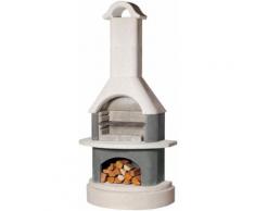 BUSCHBECK Grillkamin »Athen«, B/T/H: 110/65/230 cm, weiß/anthrazit