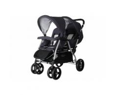 HOCO Geschwisterwagen Tandem, anthracite-off white