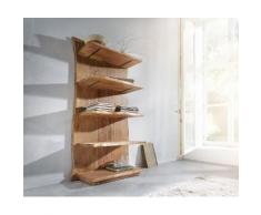 DELIFE Regal Live-Edge Akazie Natur 92 cm Massivholz