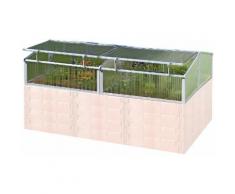 JUWEL Hochbeetabdeckung »Thermo-Frühbeet«, für »Profiline Größe 2«, BxTxH: 188x118x40/30 cm