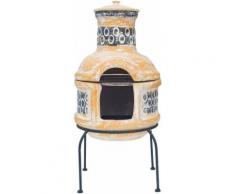 BUSCHBECK Gartenkamin »Mexiko-Grill-Kamin Circle«, B/T/H: 36/36/50 cm