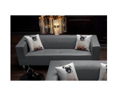 Collection AB Pfiffiges 3-Sitzer-Sofa, mit 2 lustigen Hunde-Zierkissen