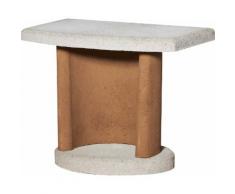 BUSCHBECK Beistelltisch »Georgia«, für Grillkamin, B/T/H: 70/41/57 cm, terrakotta/weiß