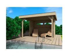 WOLFF FINNHAUS Set: Holzpavillon »Elba«, BxT: 350x352 cm, inkl. Wände