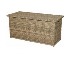 PLOSS Kissenbox »Rabida«, 145x73x58 cm, Polyrattan, naturfarben-braun