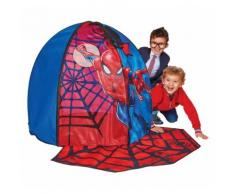 WORLDS APART Spielzelt, Spiderman, mit Türmatte, rot
