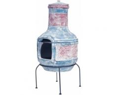 BUSCHBECK Gartenkamin »Mexiko-Grill-Kamin Geo design«, B/T/H: 40/40/56 cm