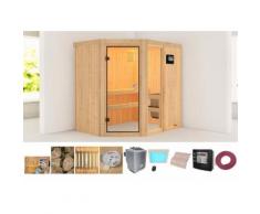 KARIBU Systemsauna »Sofia 1«, 196/151/198 cm, 9-KW-Bio-Ofen mit ext. Steuerung