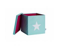 STORE IT! Ordnungsbox mit Deckel (MDF), mint mit weißem stern