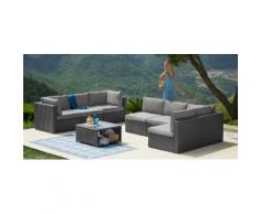 Loungeset »Malta«, 24-tlg., Ecklounge, Sessel, Tisch 69x69 cm, Polyrattan