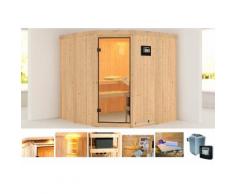 KONIFERA Systemsauna »Simara 1«, 196/196/198 cm, 9-KW-Ofen mit ext. Steuerung