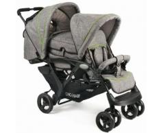 CHIC4BABY Geschwisterwagen mit herausnehmbarer Tragetasche, »Duo, jeans grey«
