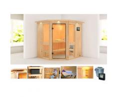 KONIFERA Systemsauna »Amelia 1«, 210x184x202 cm, 9-KW-Bio-Ofen mit ext. Steuerung