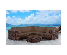 BAIDANI Loungeset »Vacation«, 18-tlg., Ecklounge, Tisch 70x70x30 cm, Polyrattan