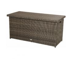 PLOSS Kissenbox »Rocking«, 145x58x73 cm, Polyrattan, braun