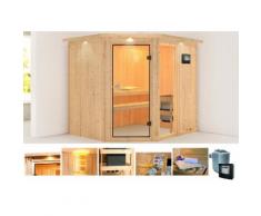KONIFERA Systemsauna »Fiona 2«, 196/170/198 cm, 9-KW-Ofen mit ext. Steuerung