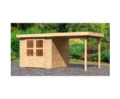 KONIFERA Set: Gartenhaus »Wedel 3«, BxT: 508x238 cm, inkl. Anbaudach