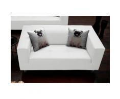 Collection AB Pfiffiges 2-Sitzer-Sofa, mit 2 lustigen Hunde-Zierkissen
