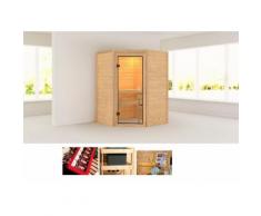 KARIBU Massivholzsauna »Aurel«, 144/144/187 cm, ohne Ofen