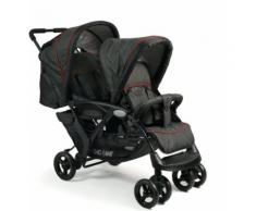 CHIC4BABY Geschwisterwagen mit herausnehmbarer Tragetasche, »Duo jeans black«