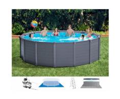INTEX Set: Framepool »Graphit«, 5-tlg., ØxH: 478x124 cm
