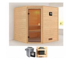 KONIFERA Massivholzsauna »Ivana«, Außenmaß BxTxH: 196x187x196 cm