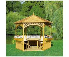 PROMADINO Holzpavillon »Palma«, BxT: 340x340 cm