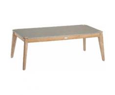 BEST Loungetisch »Samos«, Eucalyptus/Beton, LxB: 120x60 cm