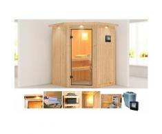 KONIFERA Systemsauna »Larin«, 151/151/198 cm, 9-KW-Bio-Ofen mit ext. Steuerung