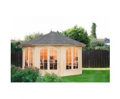 WOLFF FINNHAUS Holzpavillon »Lugano 42-B«, BxT: 474x474 cm
