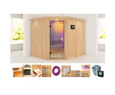 KARIBU Systemsauna »Alida«, 231/196/198 cm, 9-KW-Bio-Ofen mit ext. Steuerung