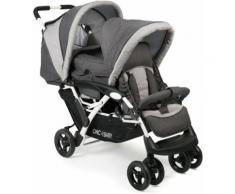 CHIC4BABY Geschwisterwagen, »Duo, Melange anthrazit«