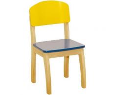 Kinderstuhl, MDF bunt lackiert mehrfarbig