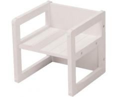 Sitzhocker/ Kindertisch 2in1, weiß